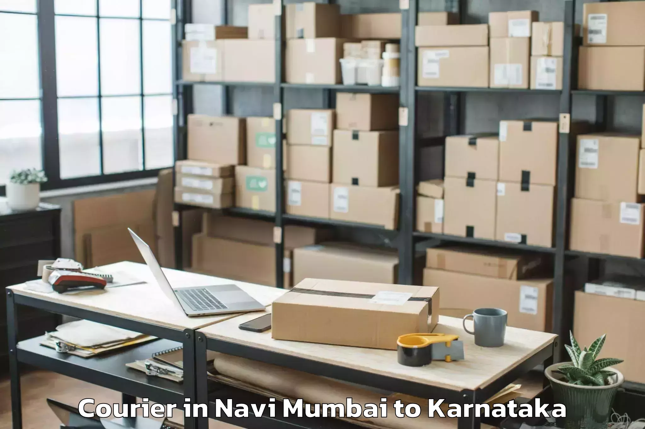 Affordable Navi Mumbai to Davangere University Davangere Courier